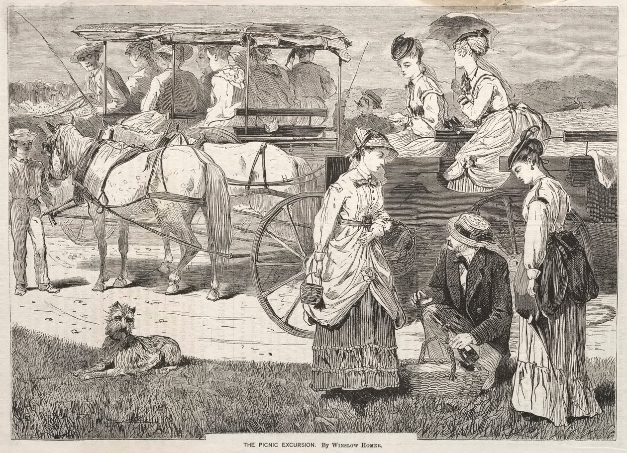 ピクニックエクスカーション、1869年。 作： ウィンスロー・ホーマー