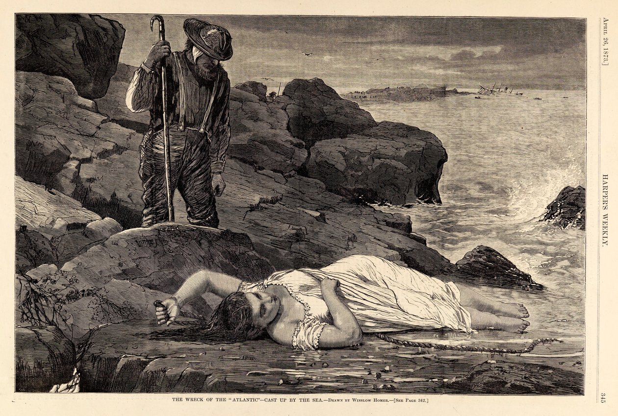 1873年4月26日付『ハーパーズ・ウィークリー』誌より。 作： ウィンスロー・ホーマー