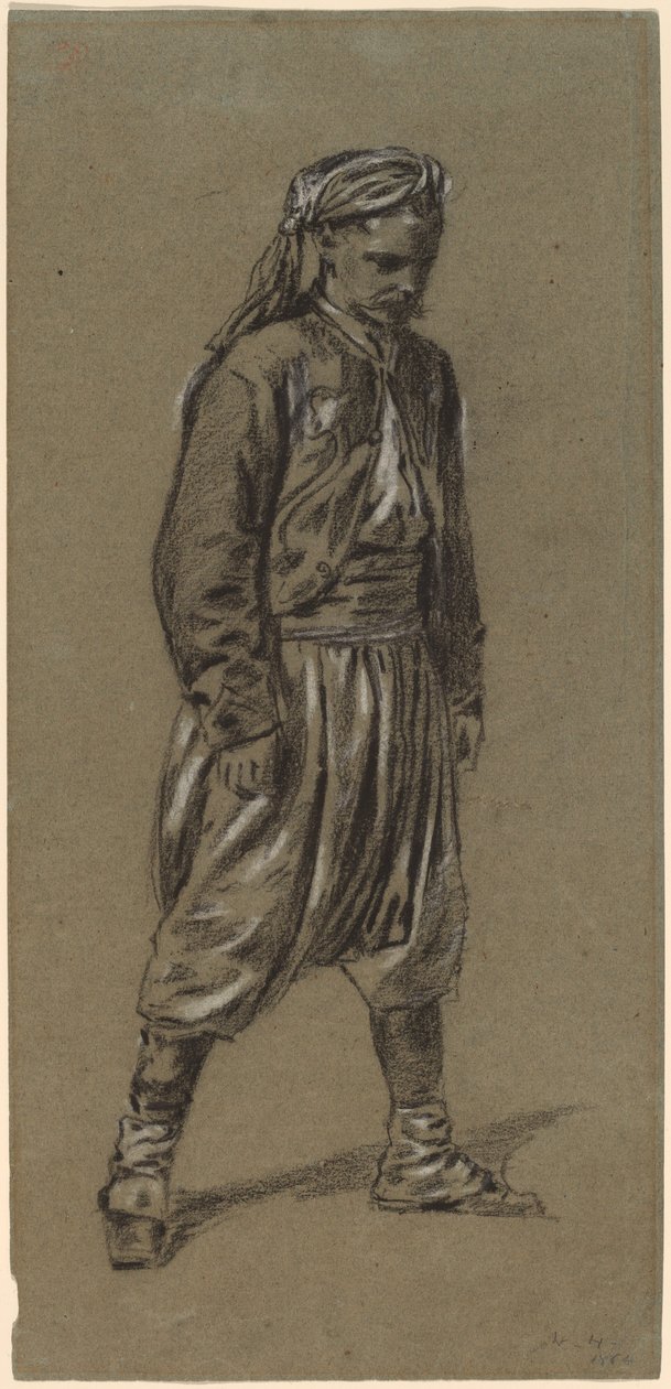 Zouave、1864年。 作： ウィンスロー・ホーマー