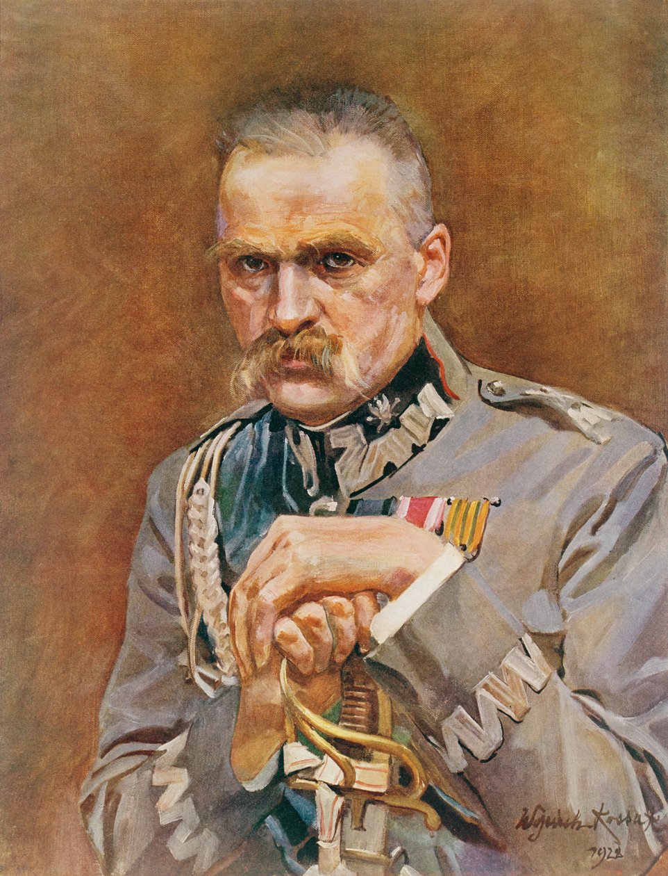 ジョセフ・ピルスドスキー元帥（1867-1935） 作： ヴォイチェフコサック