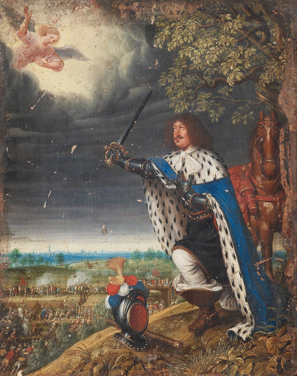 Frederic III de Danemark - 11月14日のナイボーの戦いにおけるデンマークのフレデリック3世 作： ヴォルフガング・ハイムバッハ