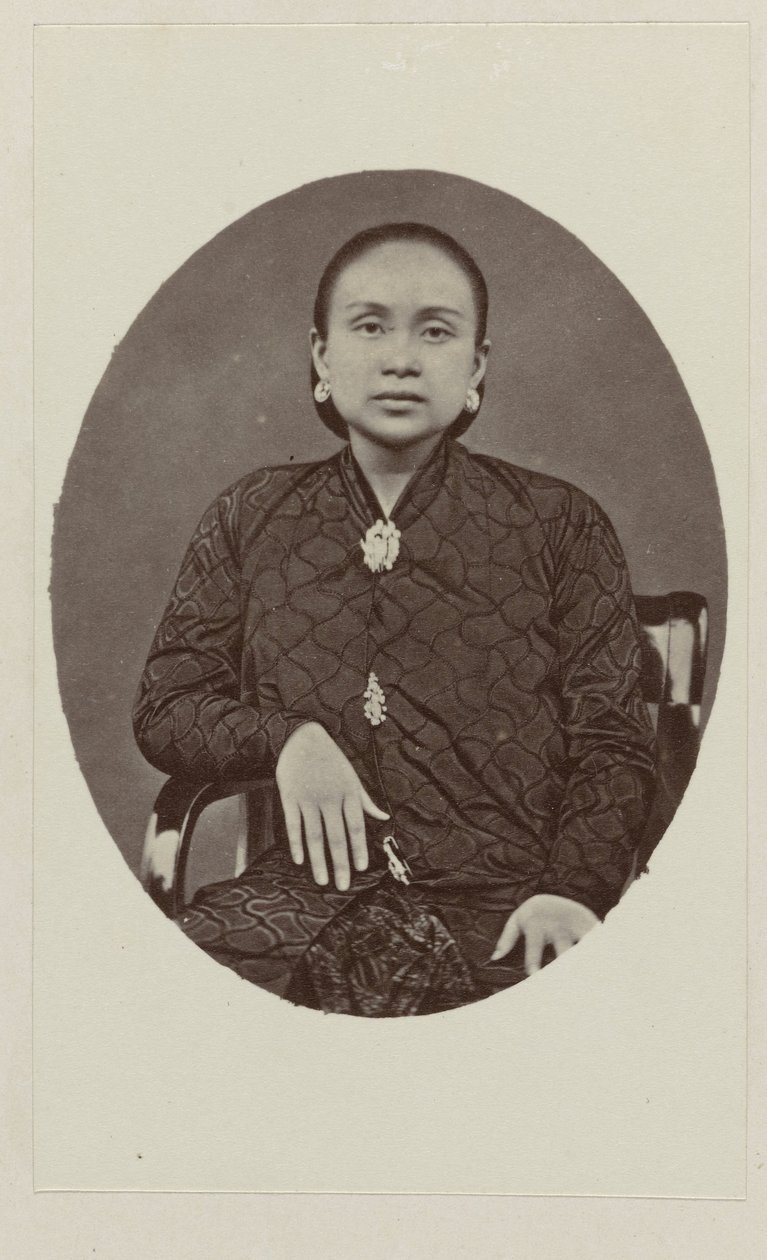 Ratoe van Pakoe Boewono IX、Susuhunan van Surakarta の妻 作： ウッドベリーとページ