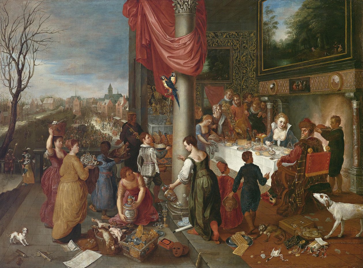 冬の寓意 作： Jan Brueghel theElderのワークショップ