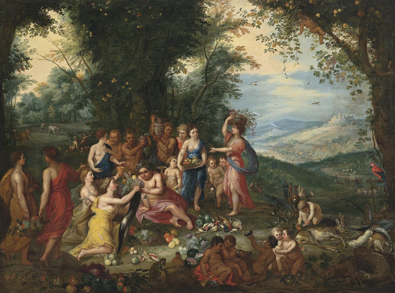 秋の寓意。 作： Jan Brueghel theElderのワークショップ
