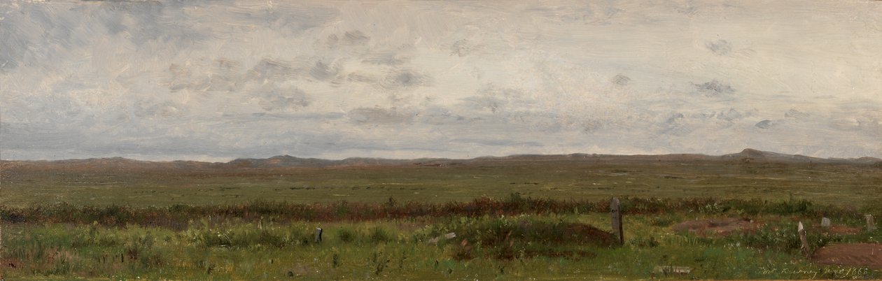 旅行者の墓、ネブラスカ州フォート カーニー、1866 年。 作： ワーシントン・ウィットリッジ