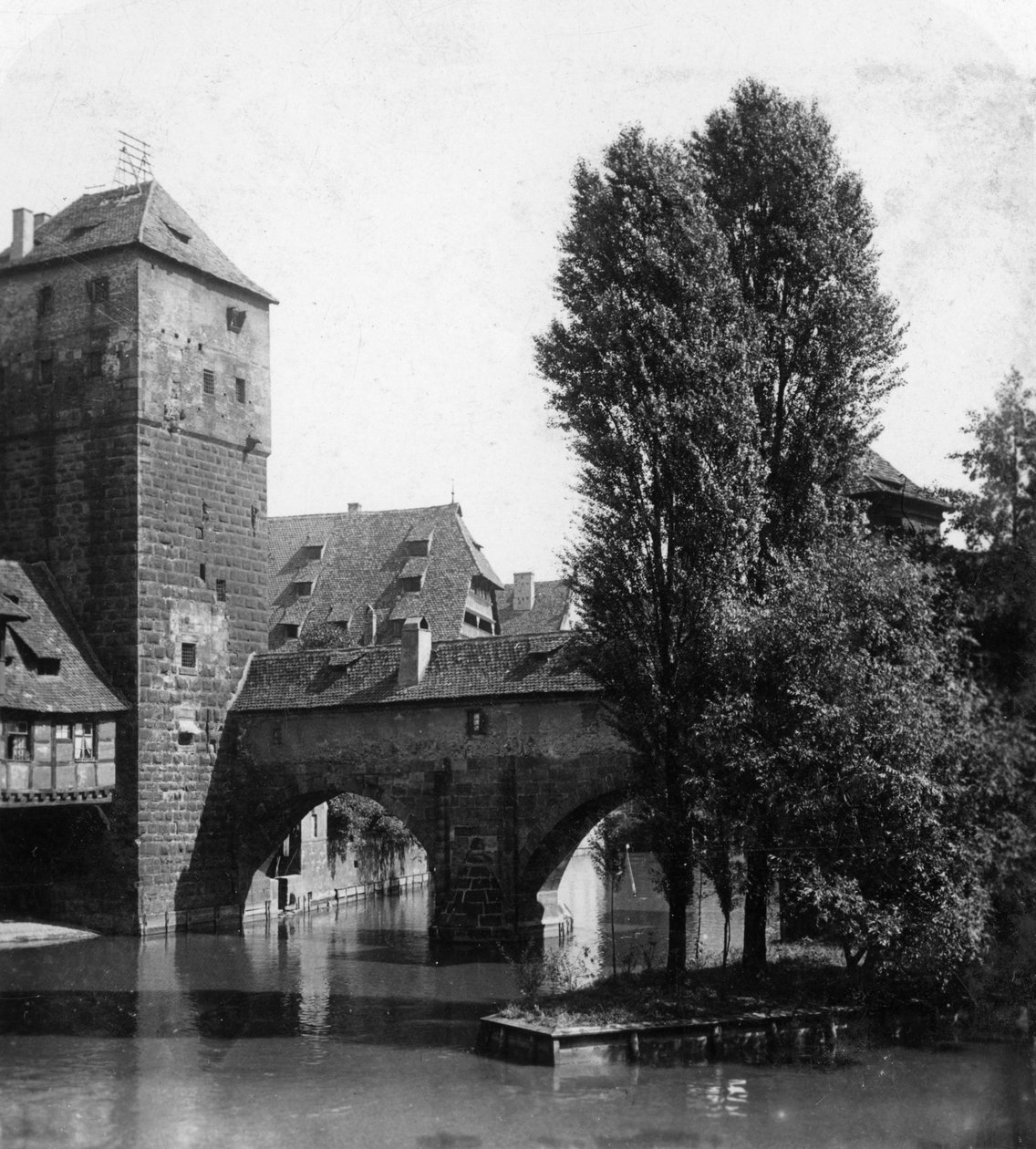 Henkersteg The Hangmans Bridge、ニュルンベルク、バイエルン、ドイツ、c1900年代。 作： ワースレと息子