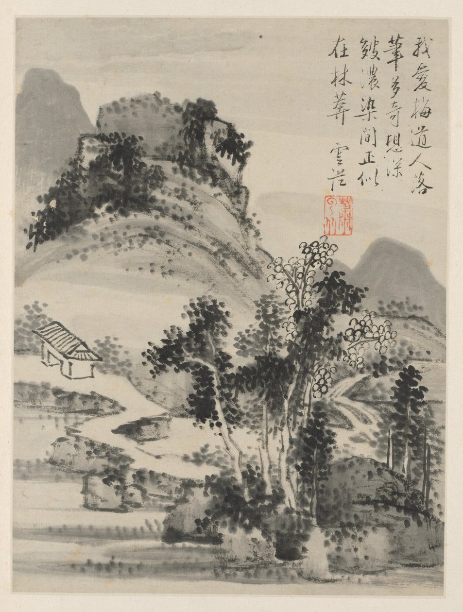 四季折々の風景帖 葉D（前葉2） 作： シャオ・ユンコン