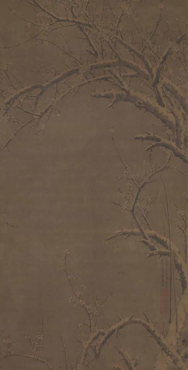 冬の純粋な白さ」（1441年）。 作： 徐景
