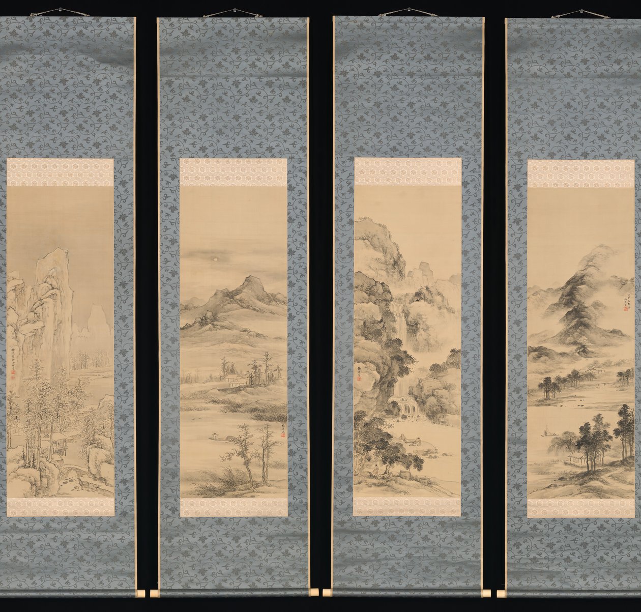四季折々の風景」1848年 作： 山本バイイツ