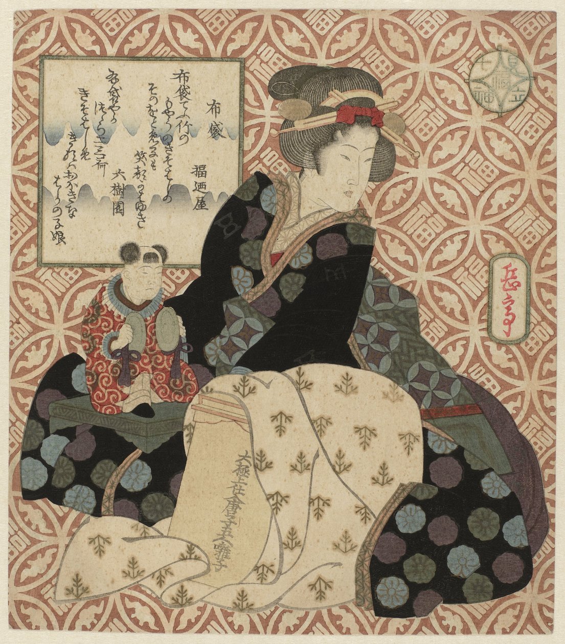 神布袋 布袋 七福神パロディ（シリーズタイトル） みたて七福神 作： 八島学亭