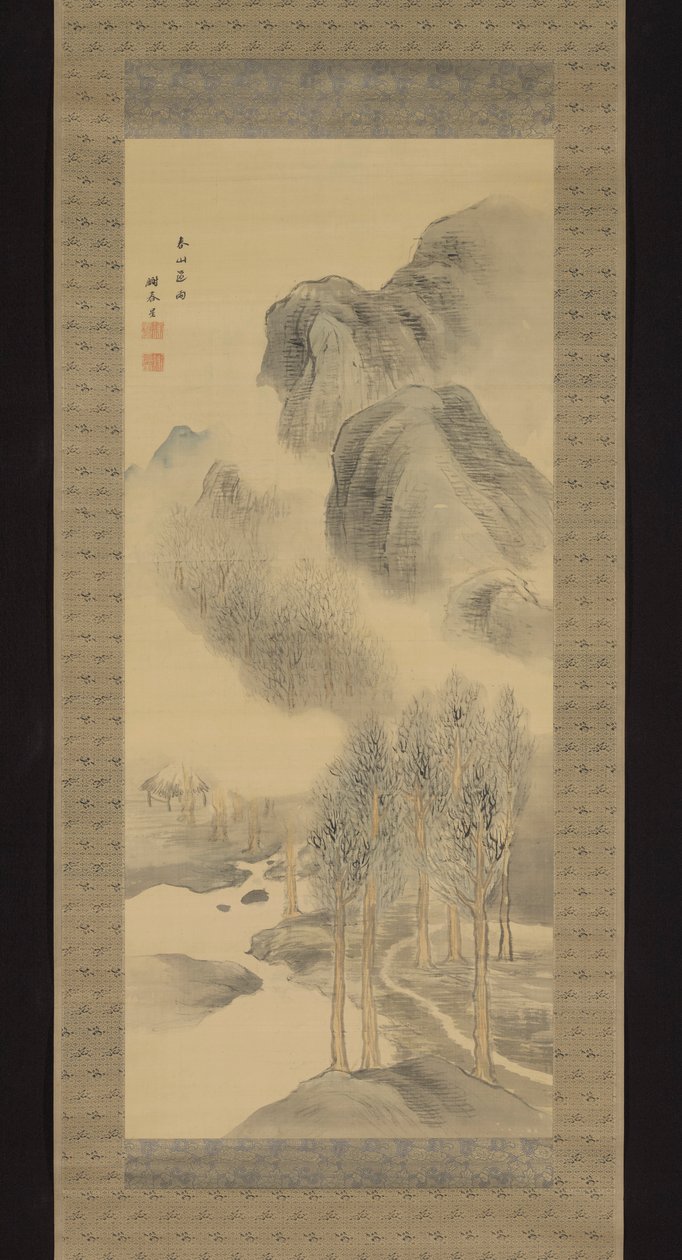 春の山、雨が降る 作： ヨサ・ブソン
