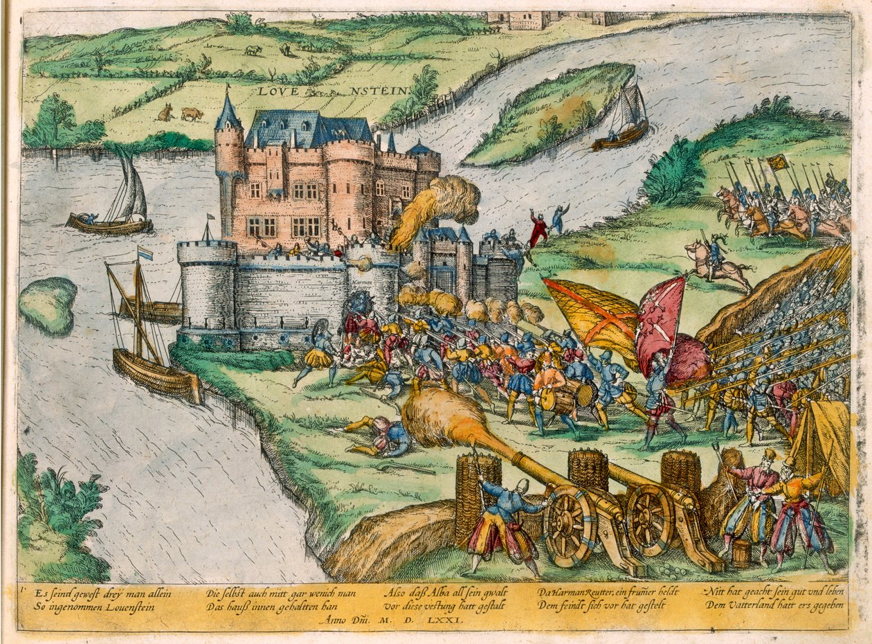 ルーヴァンの包囲とスペイン軍に対するハルマンロイターのヒロイズム、1571年 作： ザカリアス・ドレンド