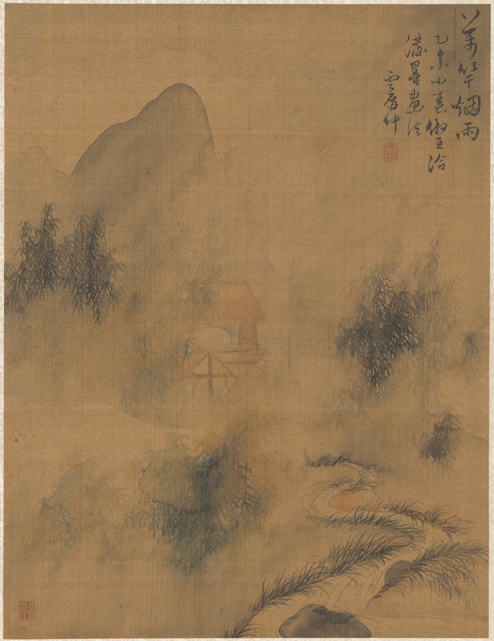 霧と雨の中の1万本の竹、1775年。 作： hai大君