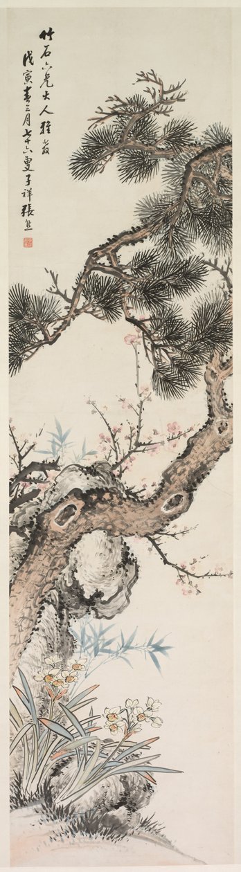 スリー・プリーズ、1800年代 作： 張Xiong