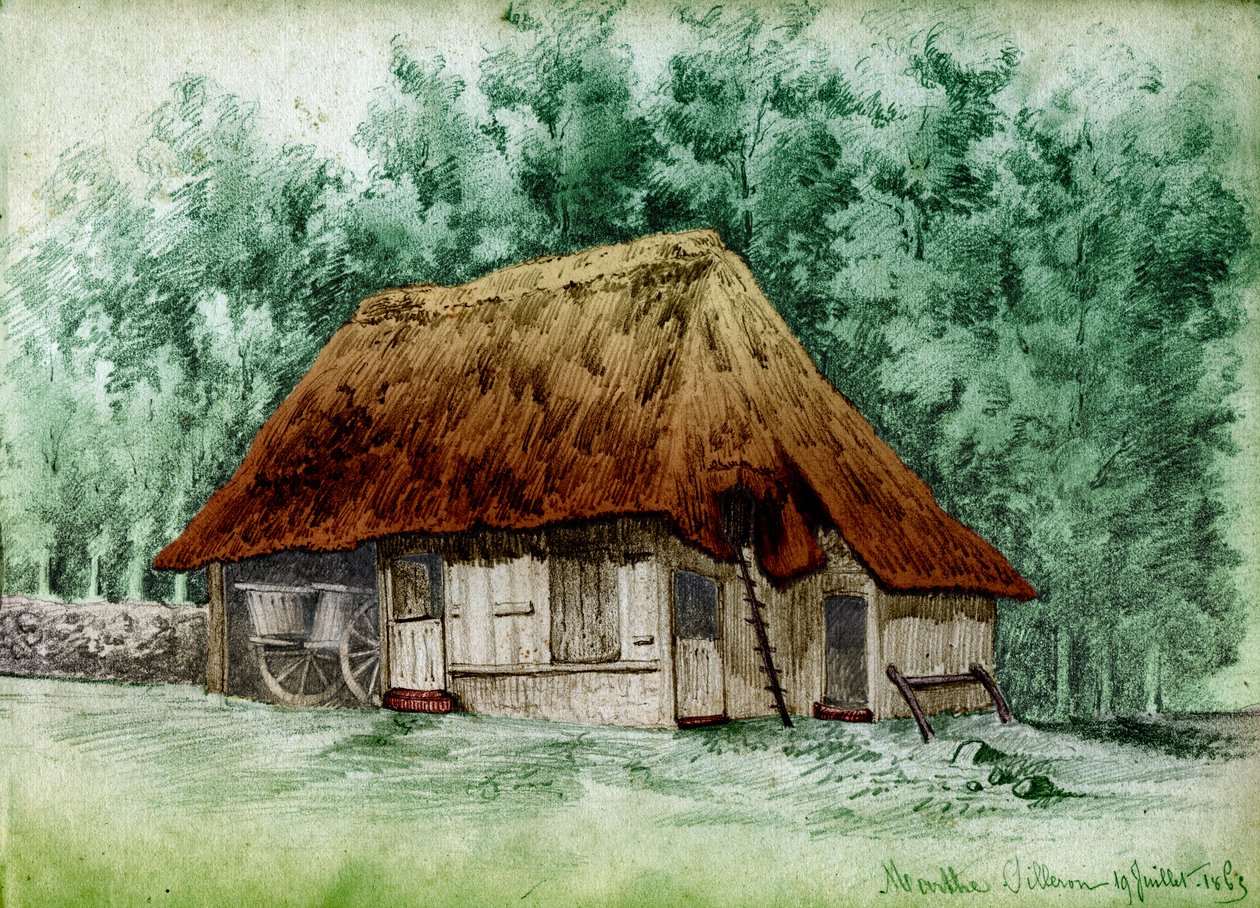 フランス西部の製粉業者。 1863年（絵） 作： 。 。