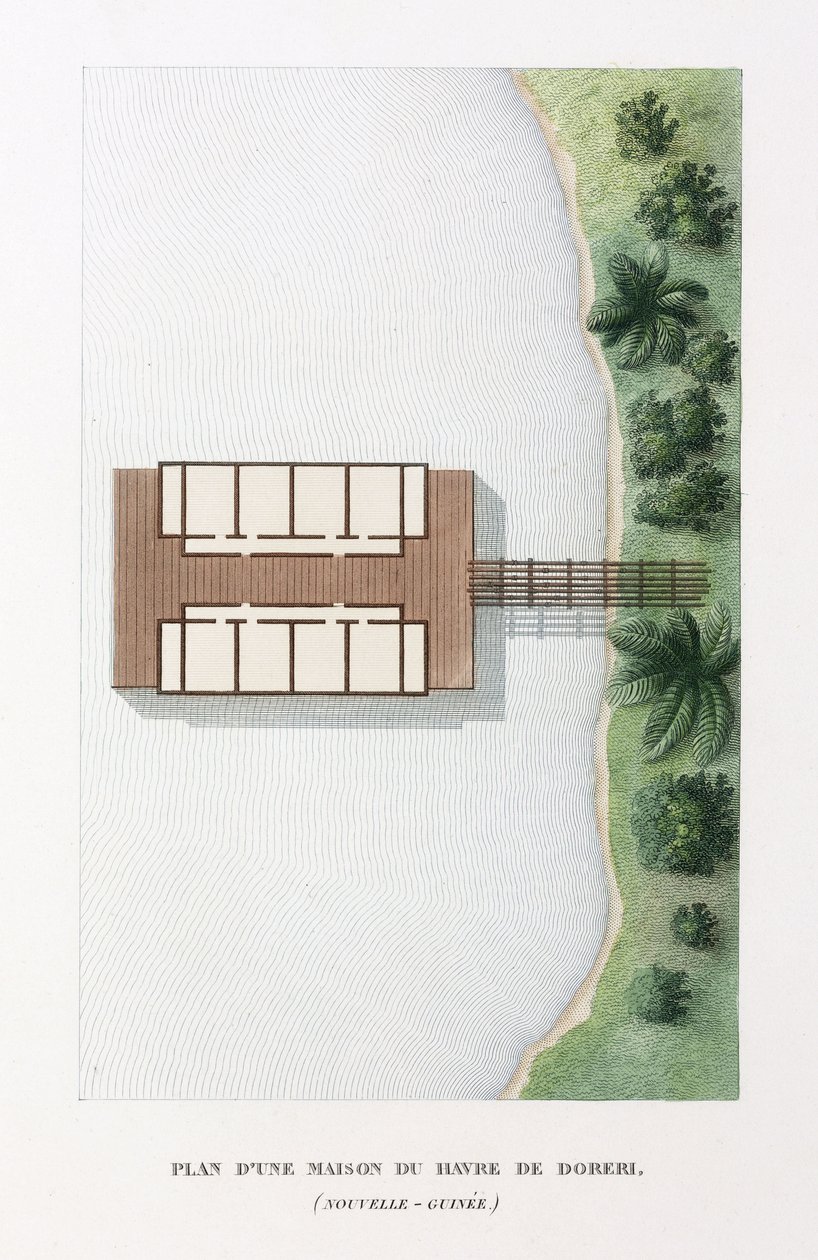 建築 ドレミの楽園の家のプラン 作： フレデリック (帰属) バーナード