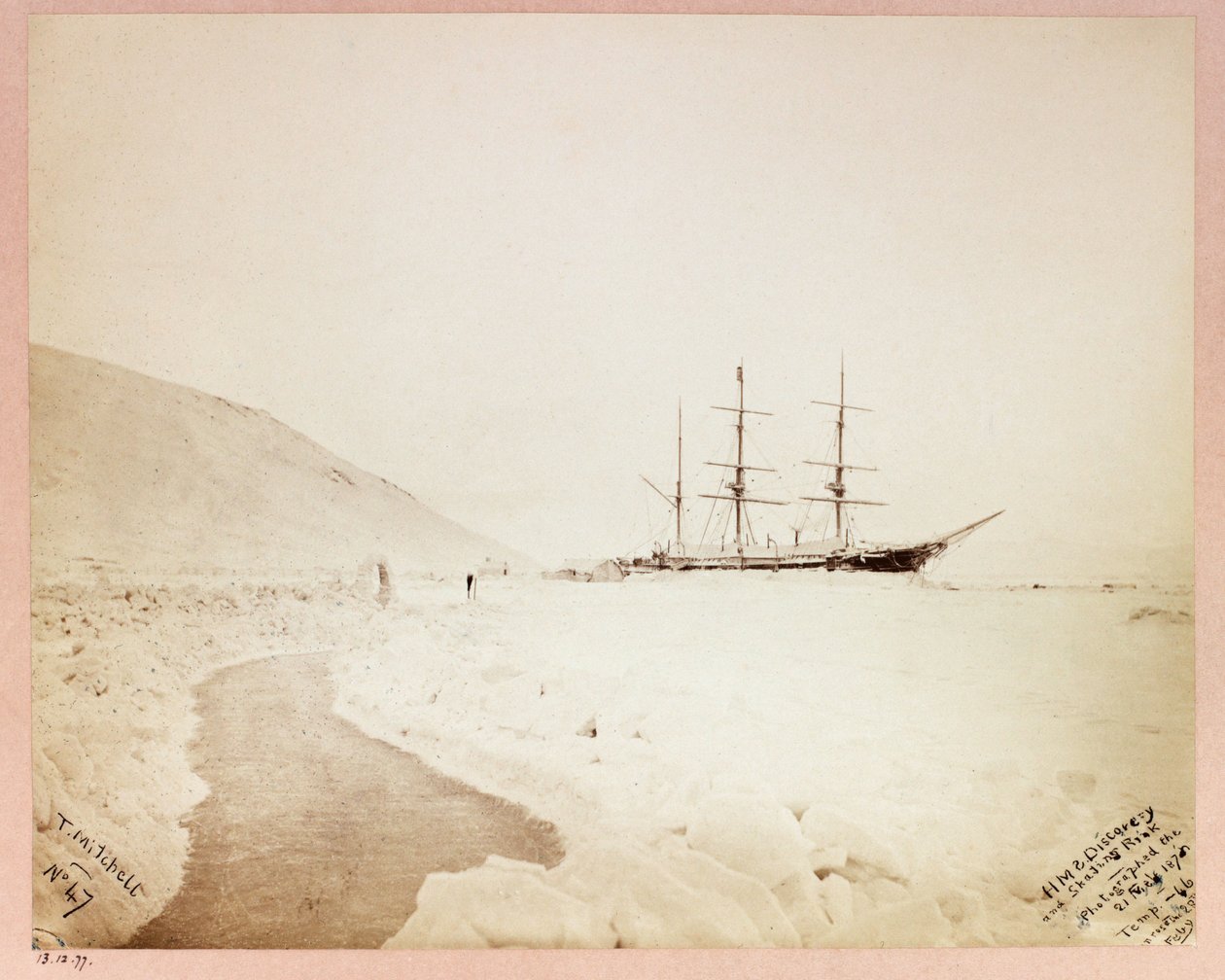 ジョージ・ナレス船長（1831-1915）の北極圏遠征（1875-1876）：H 作： フレデリック (帰属) バーナード