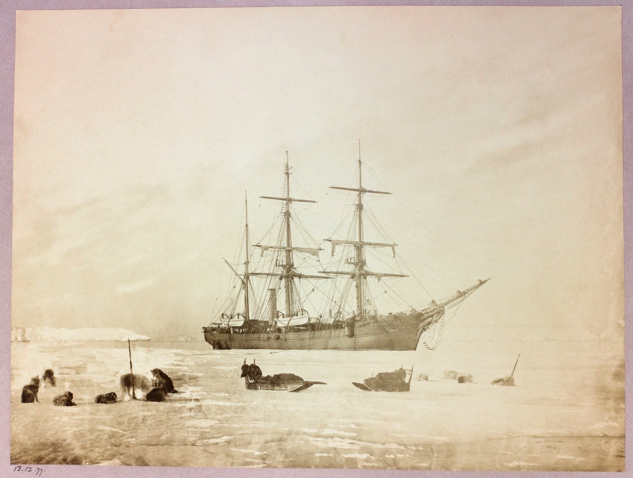 ジョージ・ナレス船長（1831-1915）の北極圏遠征（1875-1876）：H 作： フレデリック (帰属) バーナード