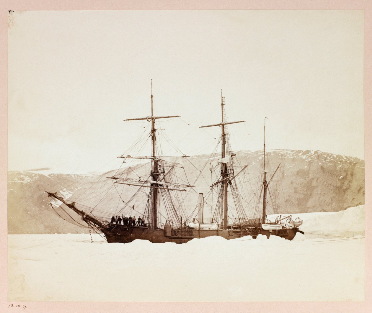 ジョージ・ナレス船長（1831-1915）の北極圏遠征（1875-1876）：H 作： フレデリック (帰属) バーナード