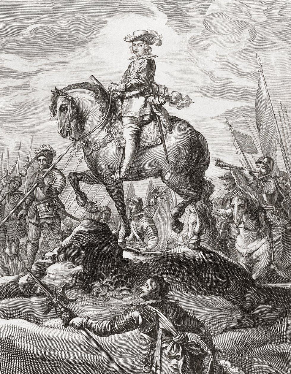 1634 年 7 月、アルプスを越えて部隊を率いるオーストリアのフェルディナンド 作： 。 。