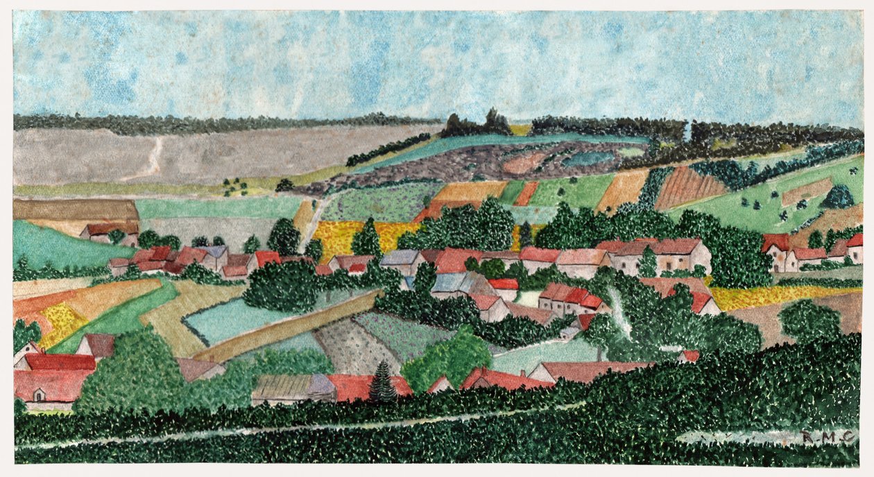 フランスの田舎の風景、1950年頃 | 。 。