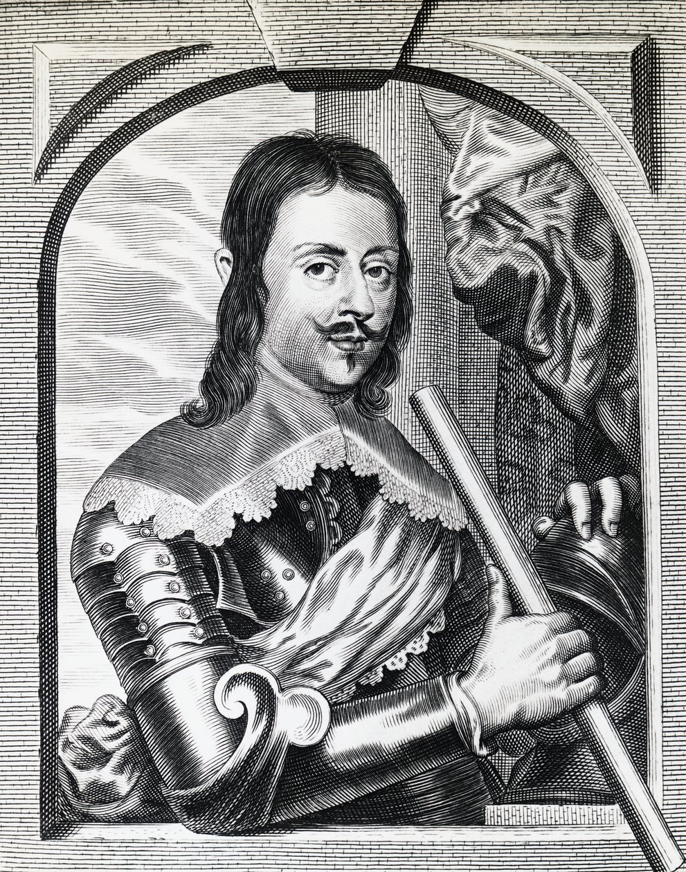 1645年、トスカーナ大公フェルディナンド2世・デ・メディチ（1610-1670）の肖像、エングレーヴィング 作： セヴェリーニセヴェリーニ