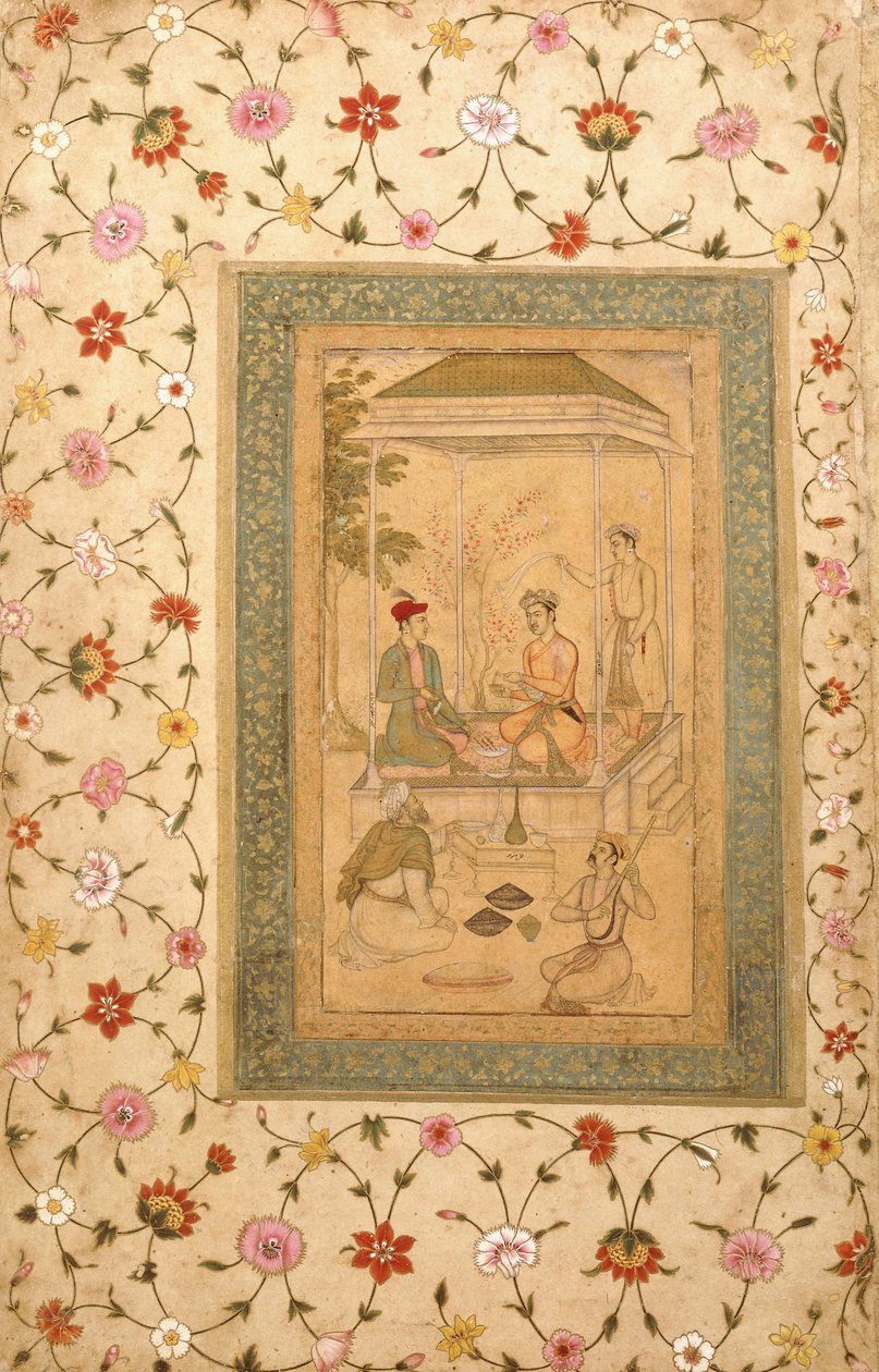 Akbar "s Sons Sultan Daniyal and Sultan Murad、c.1600-1605 作： マノハール