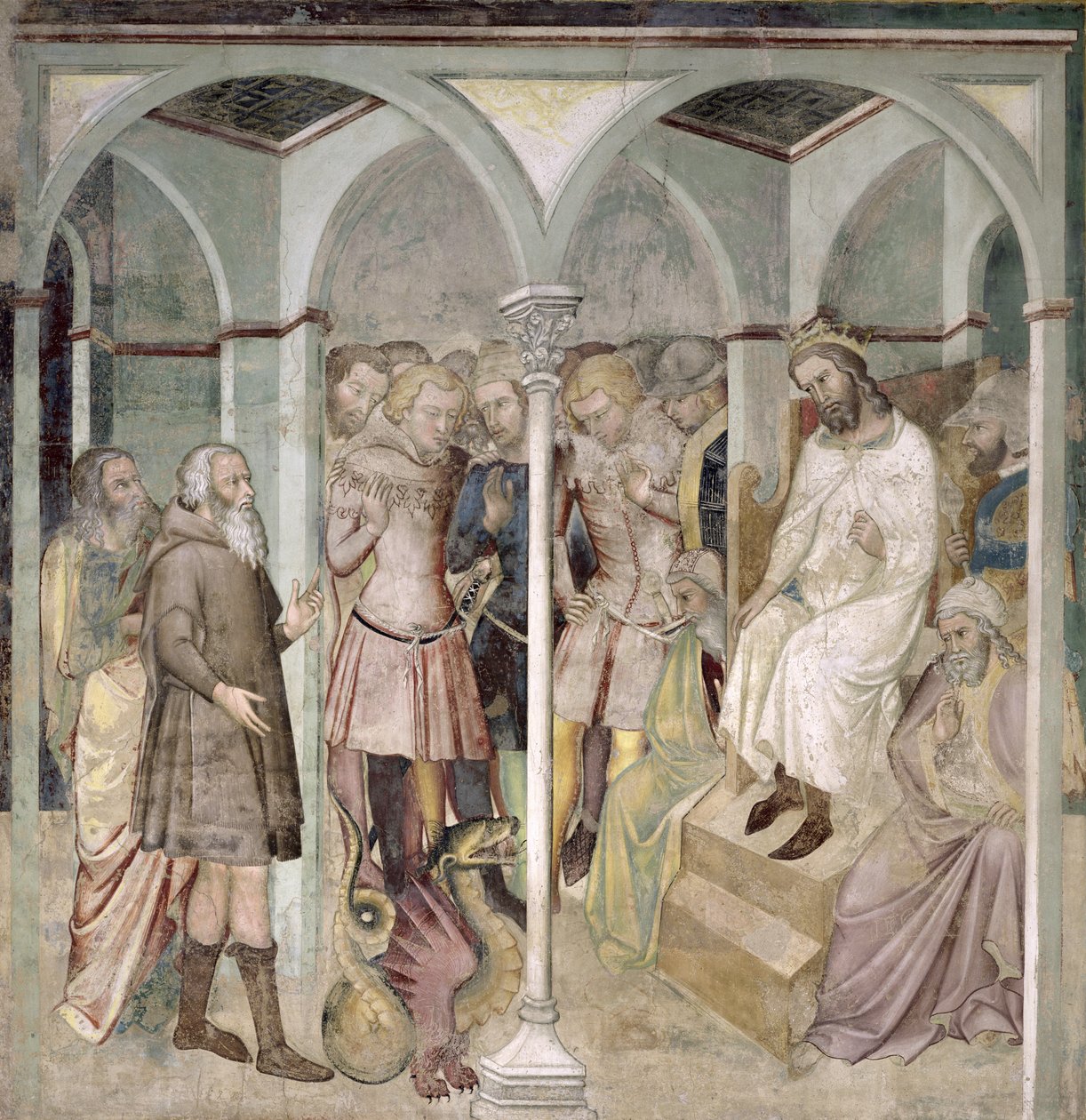 モーセと勇敢な蛇、1356-67 作： So Manfredi de Battilori Bartolo di Fredi