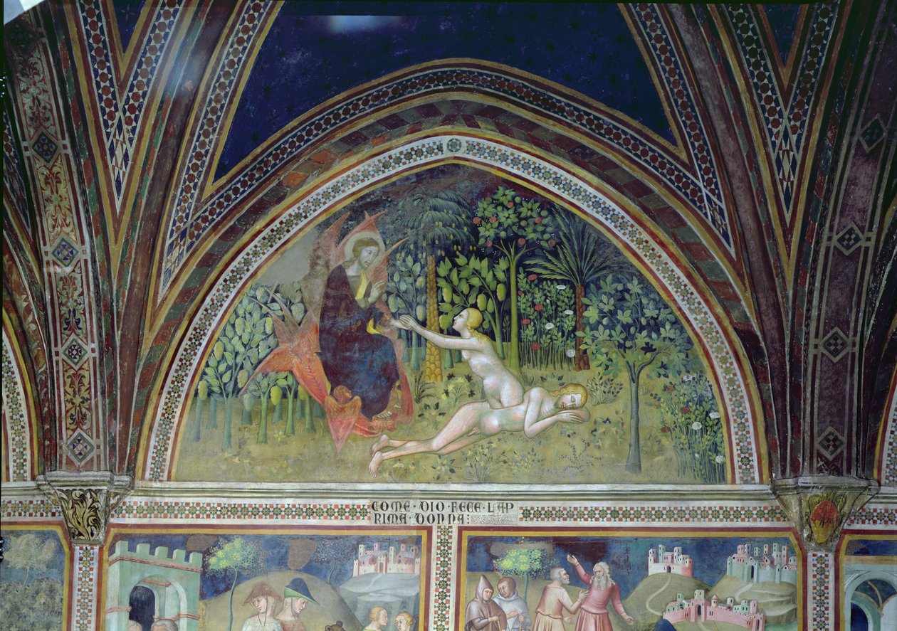 イブの創造、1356-67 作： So Manfredi de Battilori Bartolo di Fredi