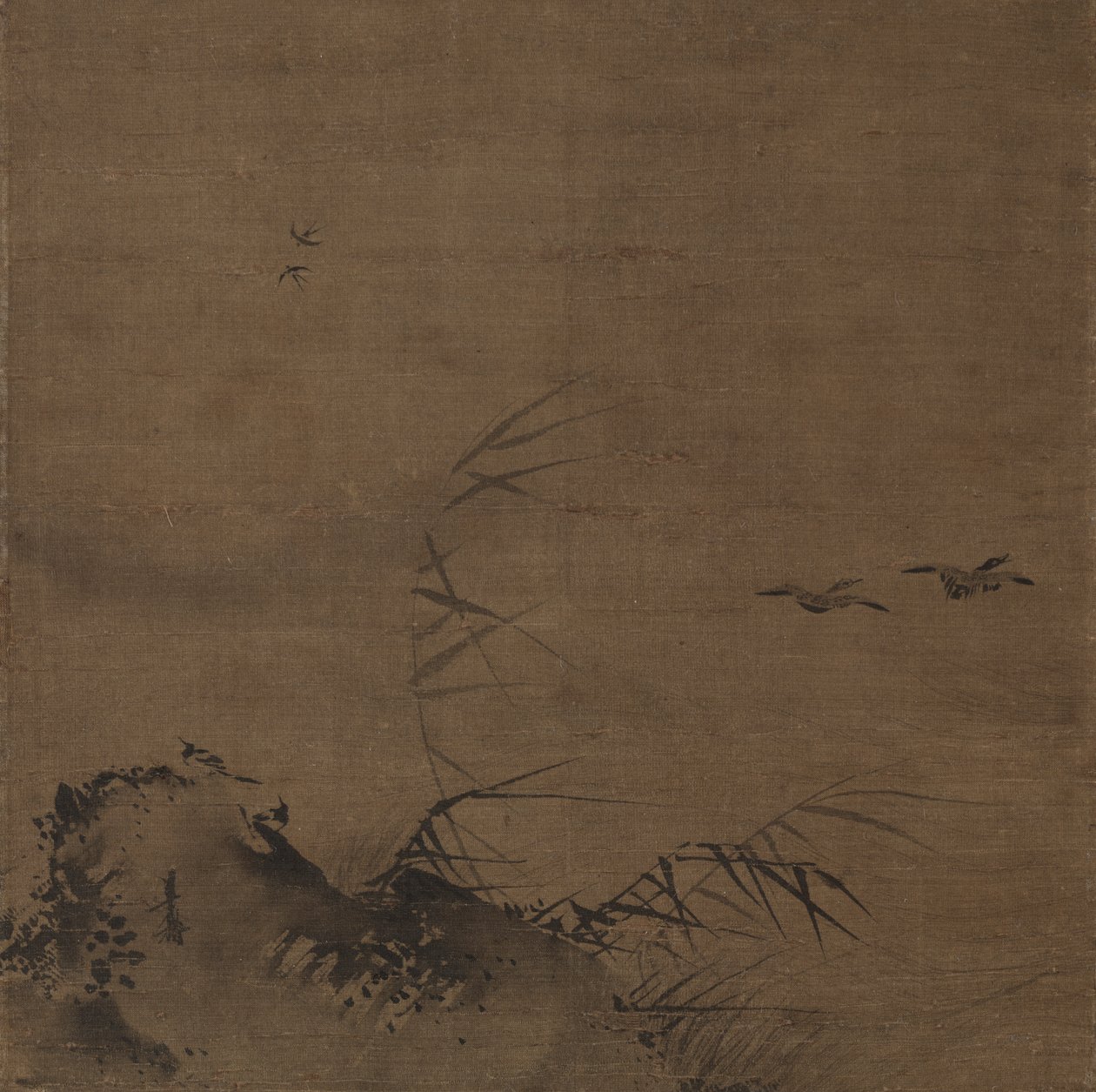 水鳥と葦 作： 梁楷に起因