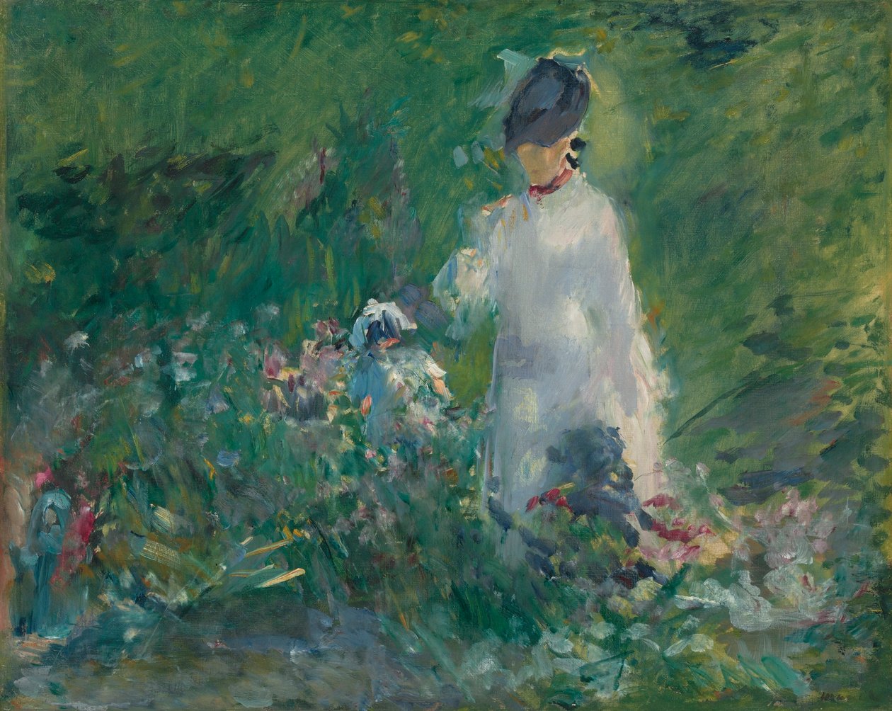 花の若い女性 作： エドゥアールマネ