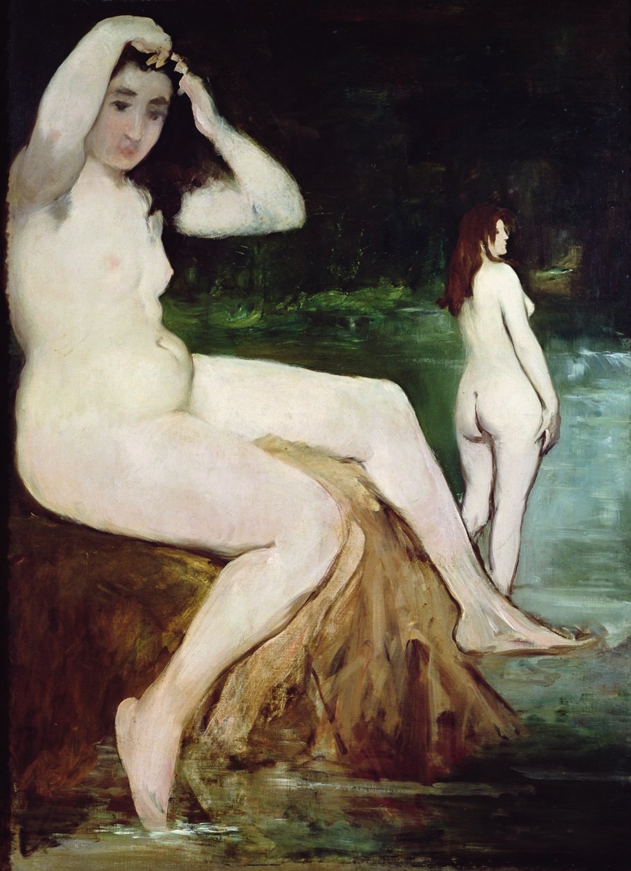 入浴者、1874-6 作： エドゥアールマネ