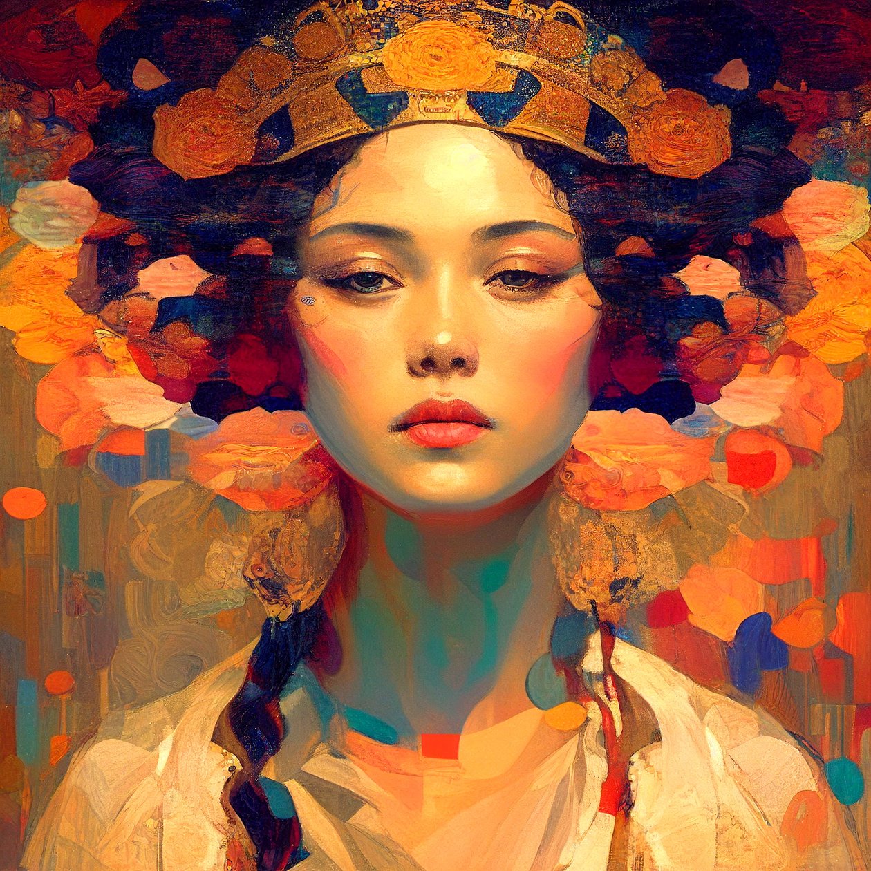 A4プリント 女性画 fz368 アート 現代美術 asian Japanese