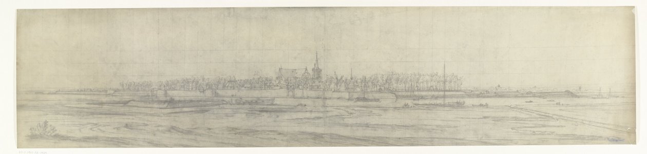 墓の眺め、1672年 マニュファクチュール デ ゴブランに保管されているアダム フランス ファン デル ミューレンによる 1672 年のフランスによるオランダ侵攻の図面の写真 (シリーズ タイトル) 作： frèresモロー