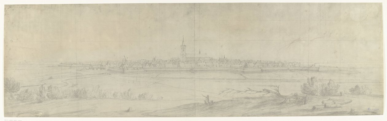 ナールデンの眺め、1672 年 マニュファクチュール デ ゴブランに保管されているアダム フランス ファン デル ミューレンによる 1672 年のフランスによるオランダ侵攻の図面の写真 (シリーズ タイトル) 作： frèresモロー