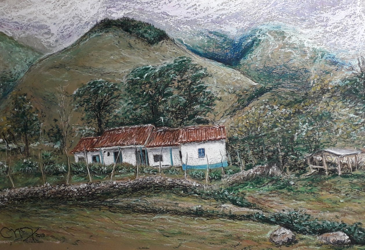 アンデスの風景-リャノラルゴ・ベネズエラ 作： miguelmendez_art.ve