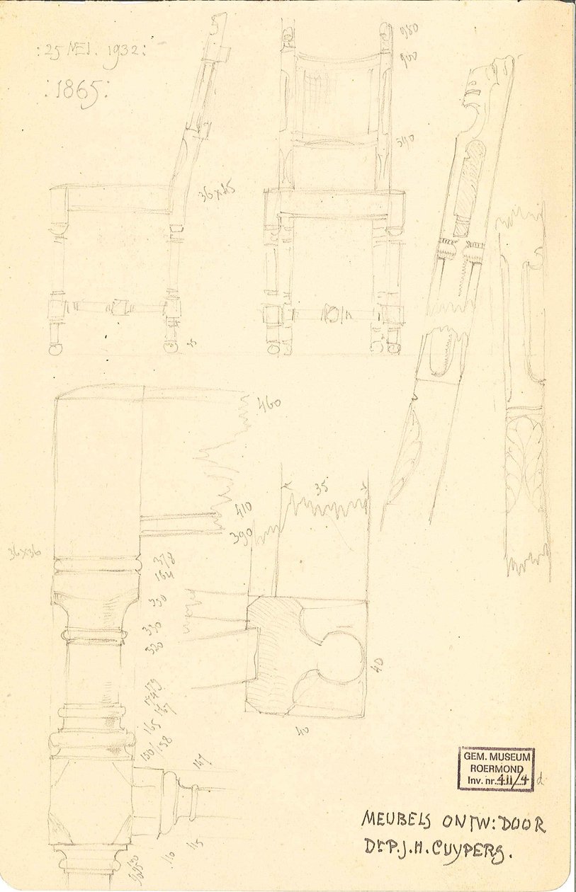 博士が設計した家具PJHカイパー 作： ピエール・カイパース