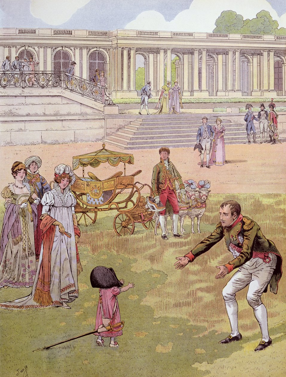 ナポレオン（1769-1821）G.モントルグイユの「ボナパルト」の挿絵（1910年） 作： Jacques Marie Gaston Onfray de Breville（仕事）