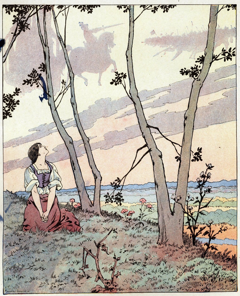 Geh nach Orleans und kröne den König in Reims. Worte, die Jeanne d