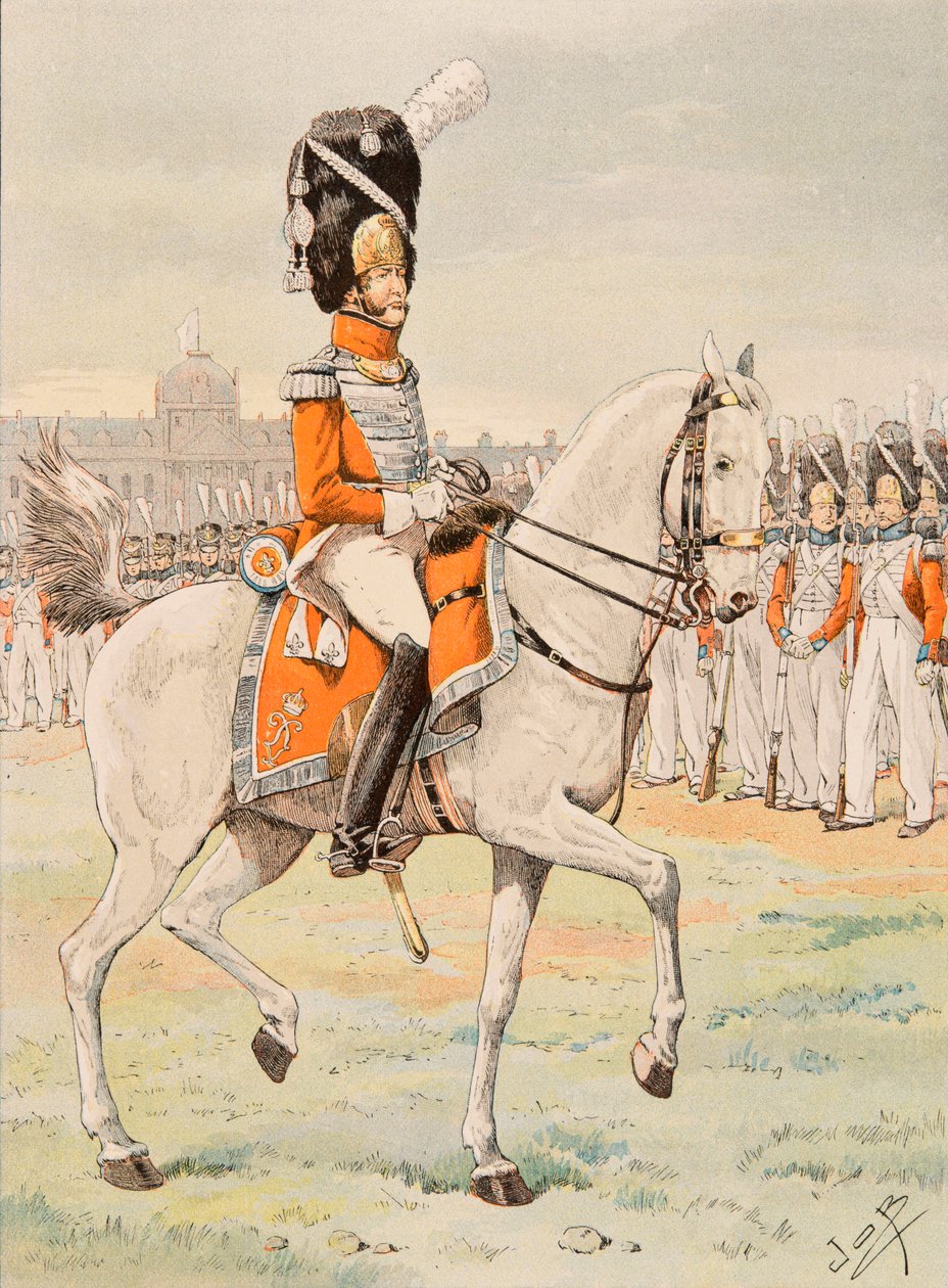 Jacques Marie Gaston Onfroy de Breville dit JOB (1858-1931) - フランス軍の常備服。スイス・ロイヤル・ガード・オフィサー、プライベート・コレクション 作： Onfray de Breville JacquesJobの仮名