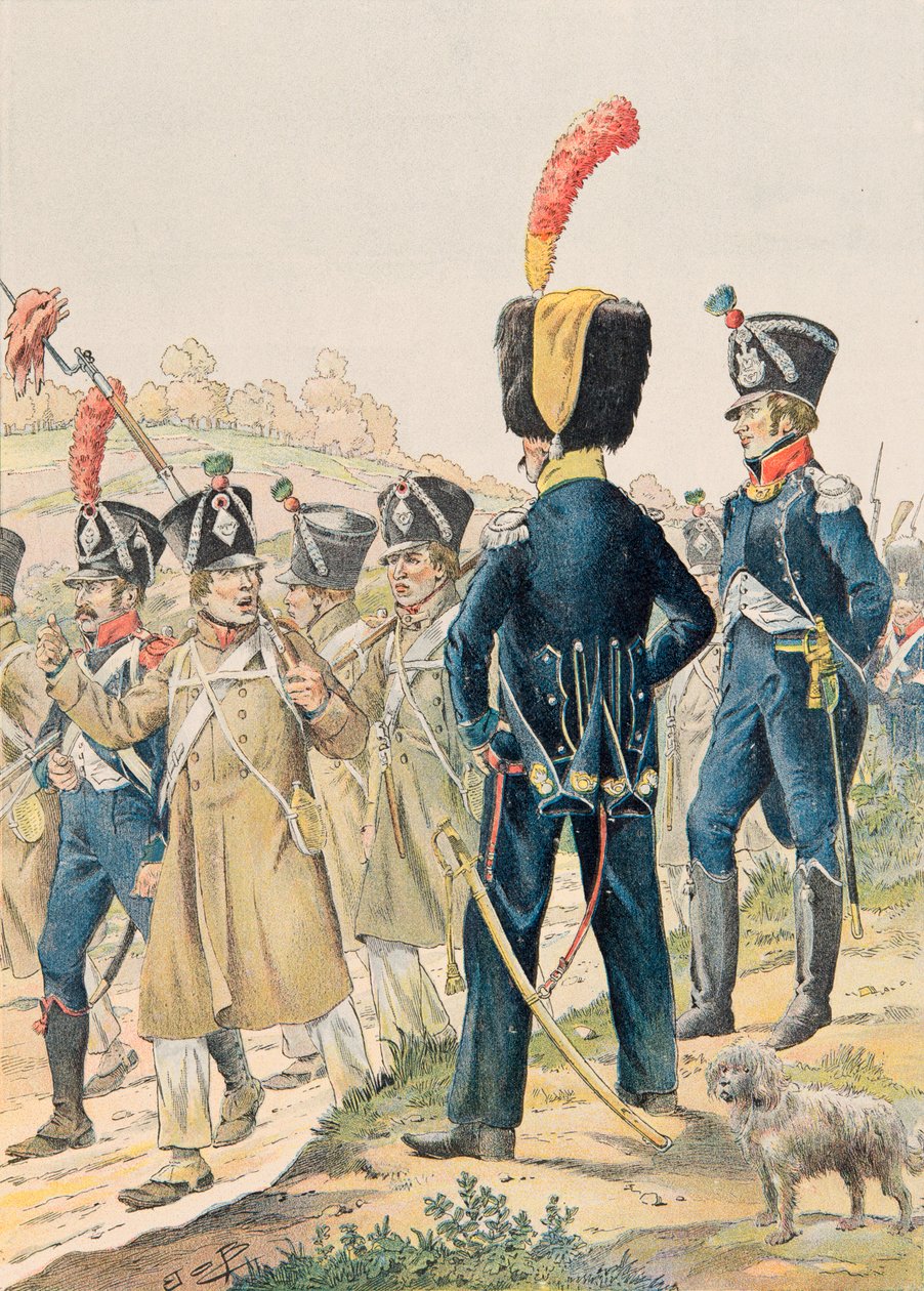 Jacques Marie Gaston Onfroy de Breville dit JOB (1858-1931) - フランス軍の常備服。第一帝政期のヴォルティジュールと軽歩兵ハンターの将校、プライベートコレクション 作： Onfray de Breville JacquesJobの仮名