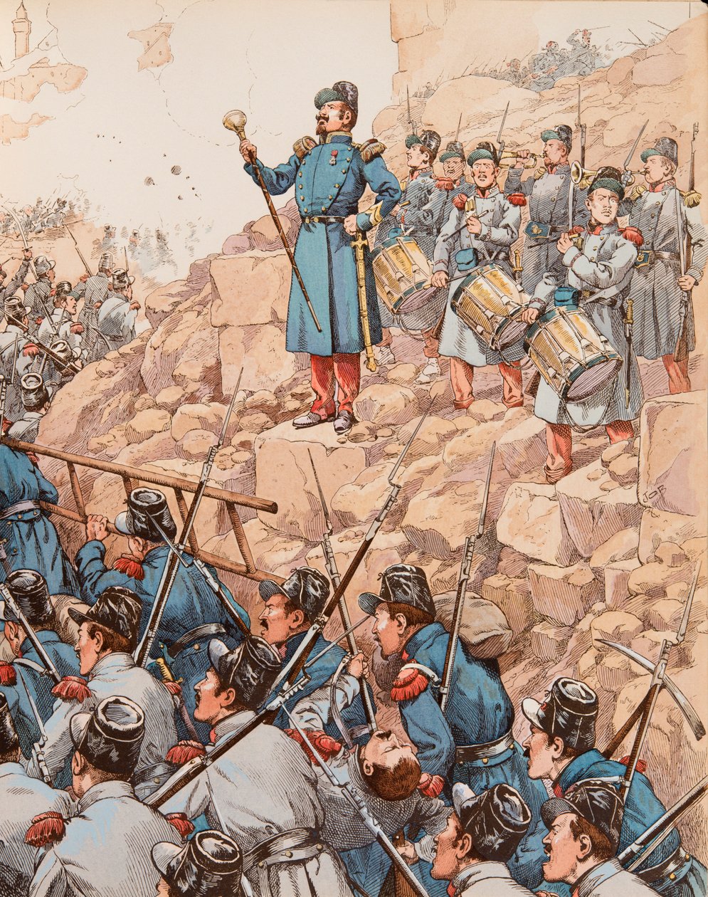 ジャック・マリー・ガストン・オンフロイ・ド・ブレヴィル（JOB）（1858-1931） - ナポレオン3世（1808-1873）配下のドラムメジャー 個人蔵 作： Onfray de Breville JacquesJobの仮名