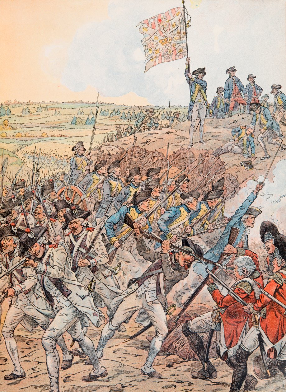 Jacques Marie Gaston Onfroy de Breville dit JOB (1858-1931) - 独立戦争中の1781年10月、ヨークタウンの戦いでのフランス人、Private Collection 作： Onfray de Breville JacquesJobの仮名