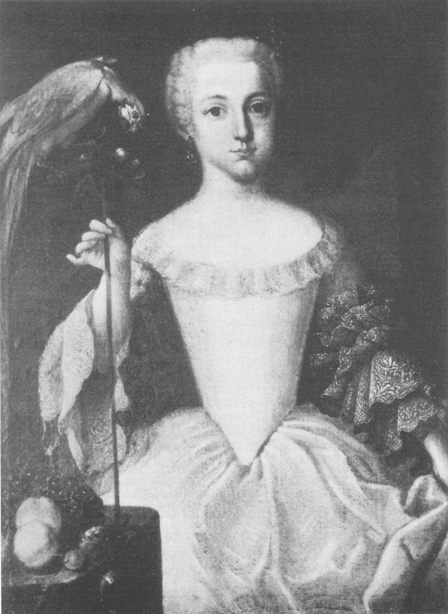 フランツィスカアントニアフォンファルケンシュタインの肖像、旧フランツィスカアントニアフォンシャウエンブルク（1744-1786） 作： 不明