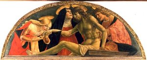 ピエタ《死んだキリスト》1491年頃（パネルにテンペラ） 作： Lorenzo da  Sanseverino