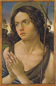 Saint Jean le Baptiste - Saint John the Baptist - Peinture de Raffaellino Capponi, dit Raffaellino del Garbo または Raffaele dei Carli (1466-1524) - c. 1505 - パネルのテンペラ - 47x30.7 - Museu Nacional d