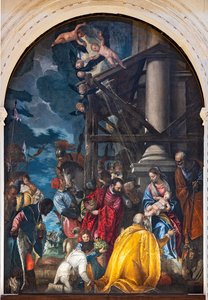魔術師の崇拝 作： (1528 88) Veronese