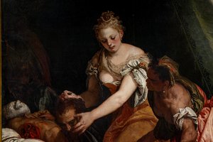 ホロフェルネスの首を持つジュディス、詳細 作： (1528 88) Veronese