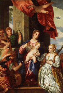 聖カタリナの神秘的な結婚 1550年から1560年頃 油彩・カンヴァス 作： (1528 88) Veronese