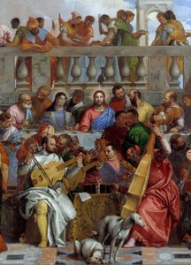 ヴェロネーゼ作「カナの夜明け」の中央部ディテール 作： Veronese